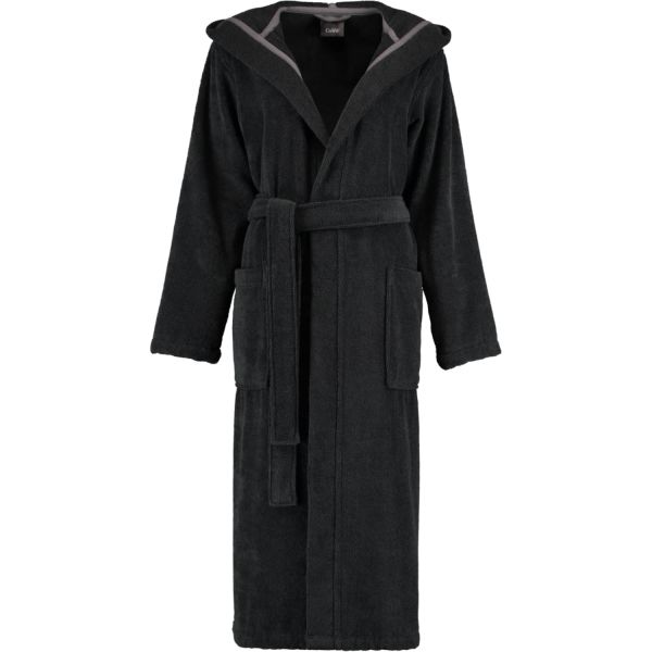Cawö Bathrobe Black Size L – Luxury Cotton Comfort