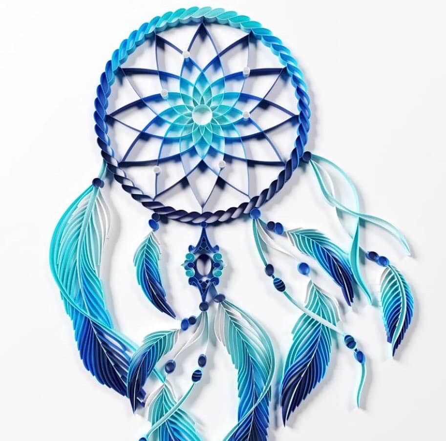 WARAGAMI "Mandala & Dream Catcher" صندوق أدوات اللف ورقامي "الماندالا والدريم كاتشر" بفن كويلينج