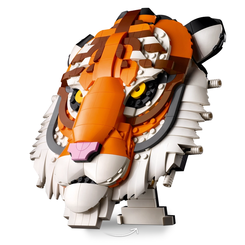 LEGO Art The Fauna Collection – Tiger | 744 Pieces | Set 31217