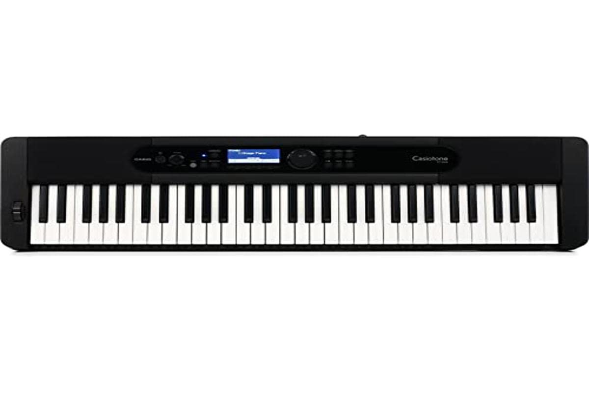 Casio Piano 61-Key Portable Keyboard - Black