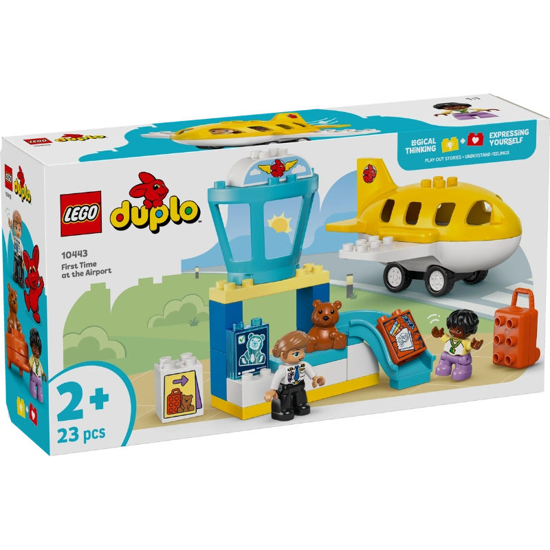 LEGO DUPLO أول رحلة للمطار 10443 – 23 قطعة