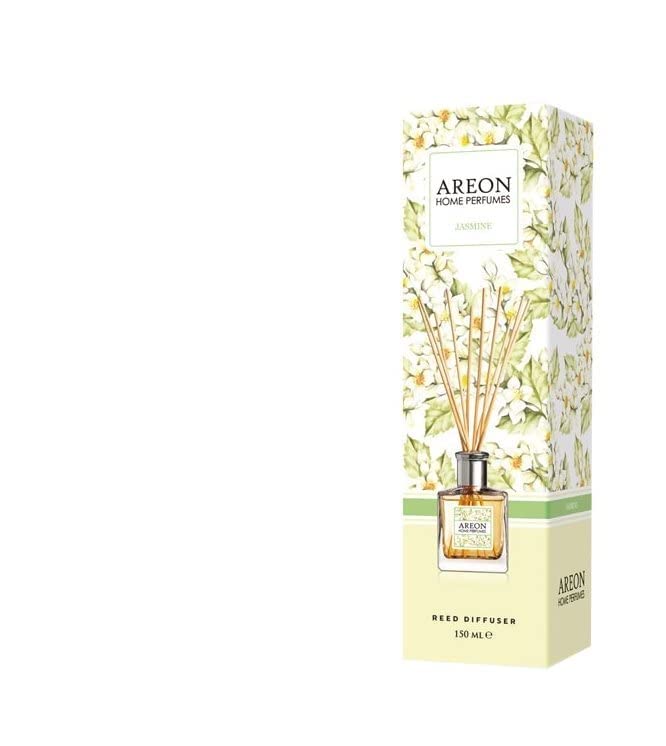 Areon Home Perfume Garden 150ml - Jasmine Fragrance, 10 Reed Sticks