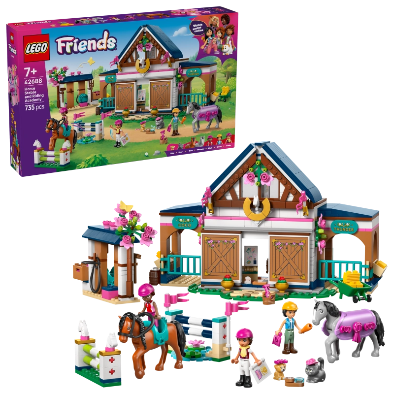 LEGO Friends إسطبل الخيول 42688 – 735 قطعة