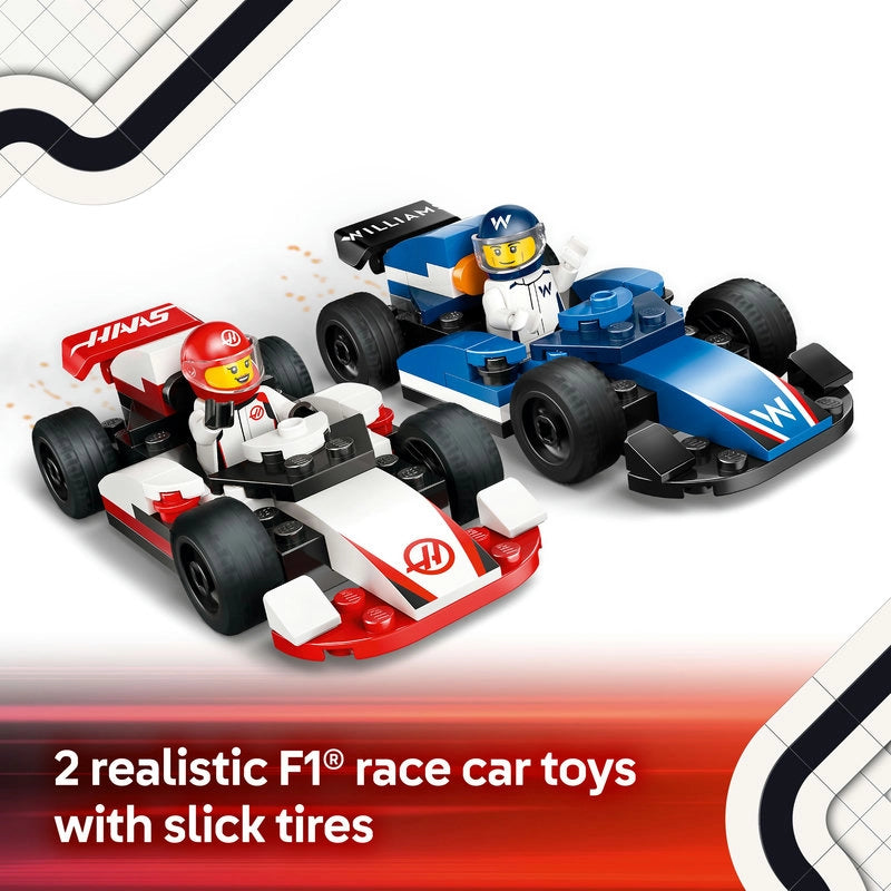 LEGO City سيارات F1 ويليامز وهاس 60464 – 92 قطعة