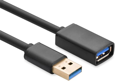UGREEN كابل تمديد USB 3.0 ذكر إلى أنثى – أسود