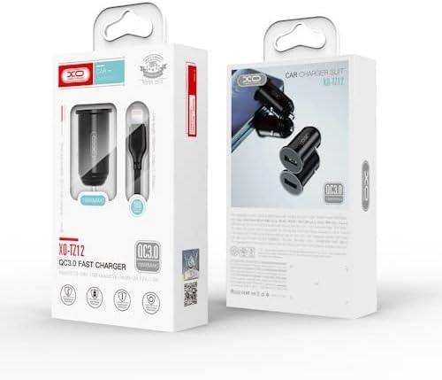 XO TZ12 18W QC3.0 Car Charger with cable
