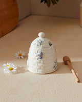 Madame Coco Rusty Honey Jar – Rustic Ceramic Honey Jar with Spoon
