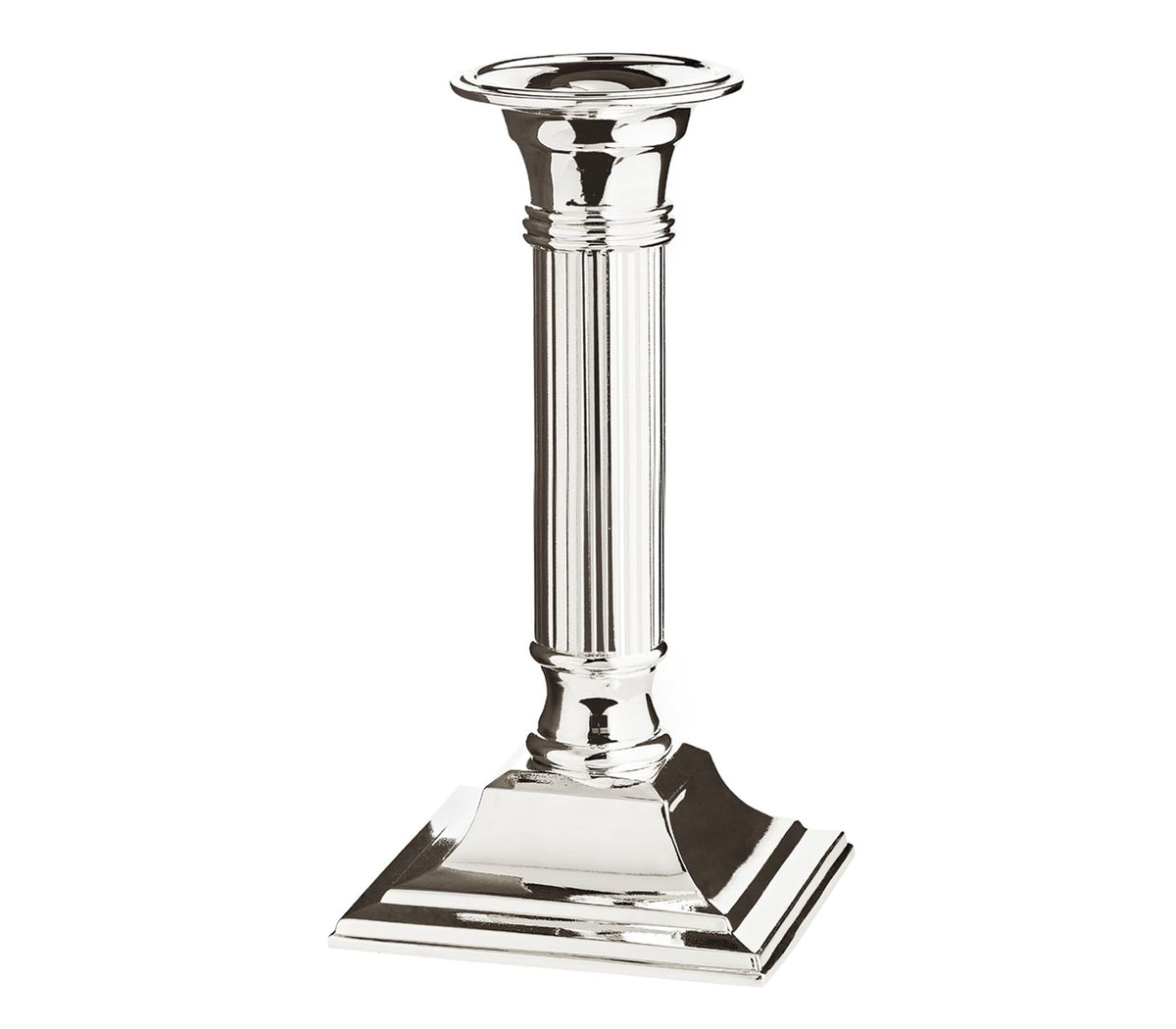 Edzard Lincoln Silver-Plated Candle Holder 19cm - Elegant
