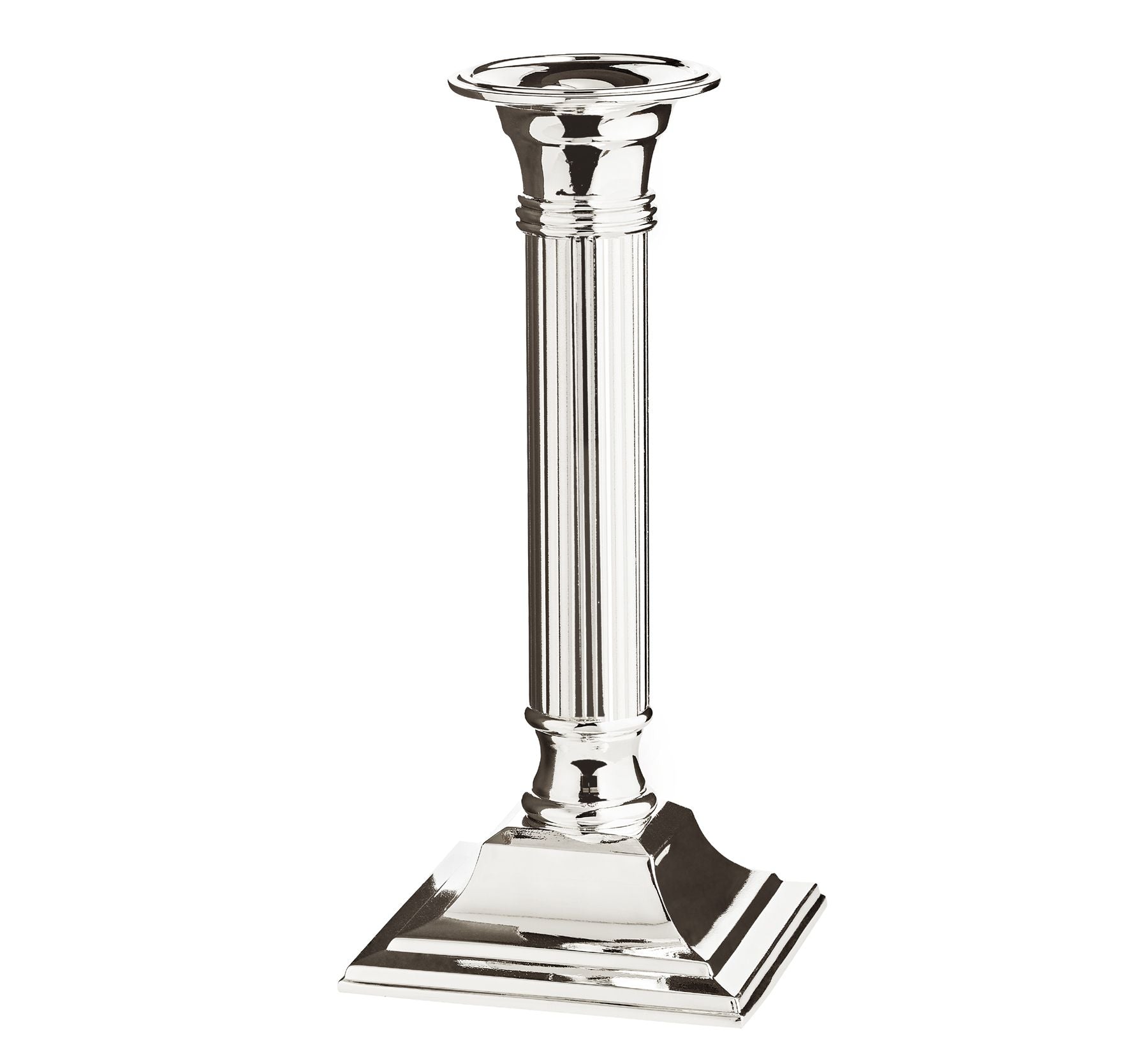 حامل شموع مطلي فضة 15 سم من Edzard Lincoln - أنيق وفاخر