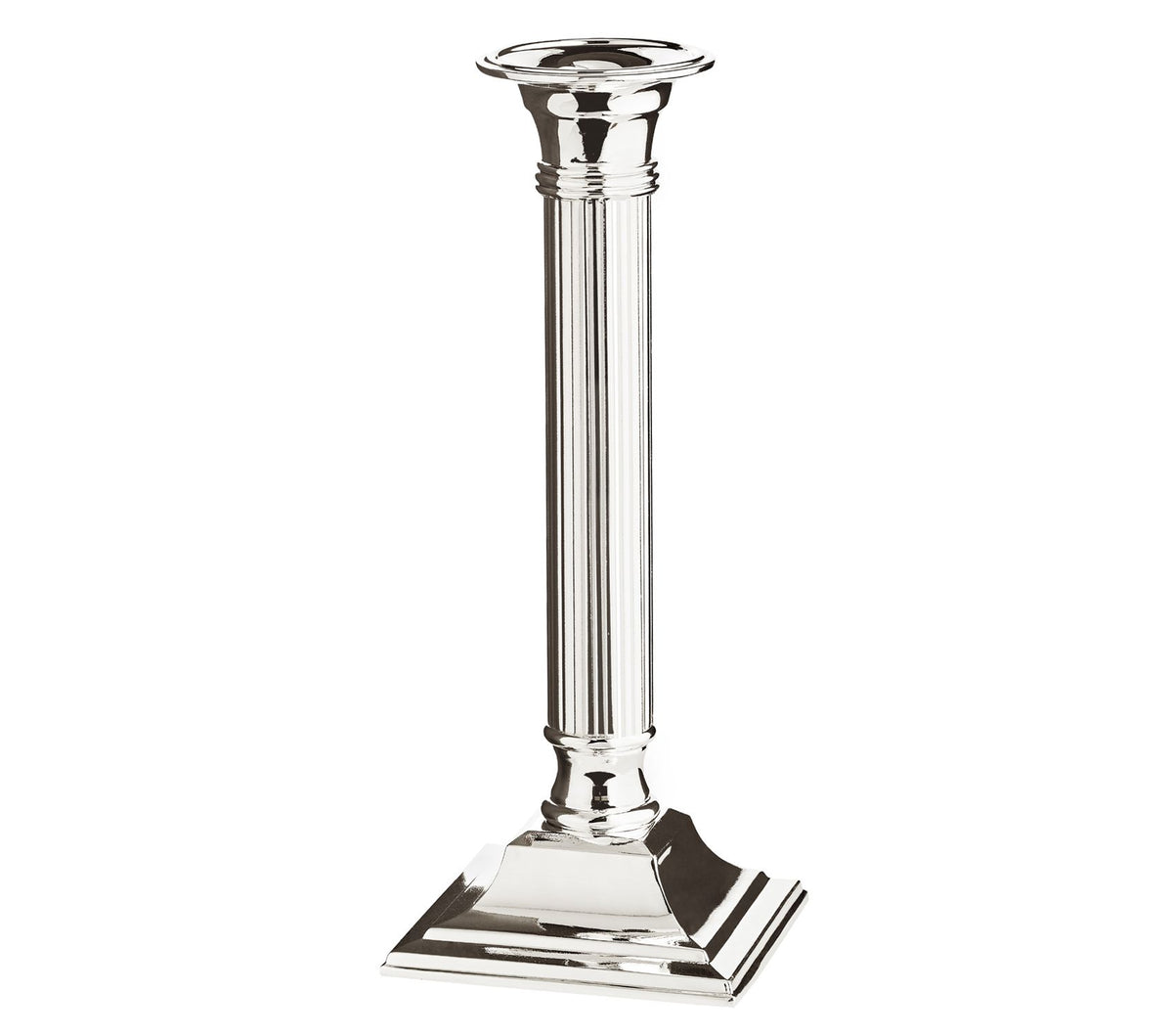 Edzard Lincoln Silver-Plated Candle Holder 23cm - Elegant