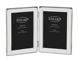 إطار صور مزدوج مطلي فضة 10×15 سم من Edzard Salerno - أنيق