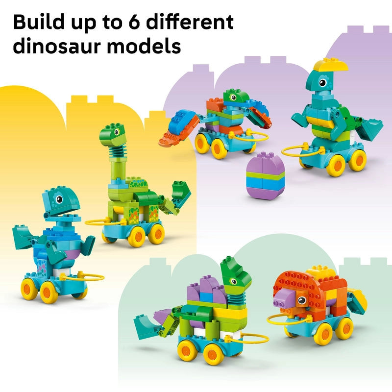 LEGO DUPLO ديناصورات بعجلات 10451 – 108 قطعة