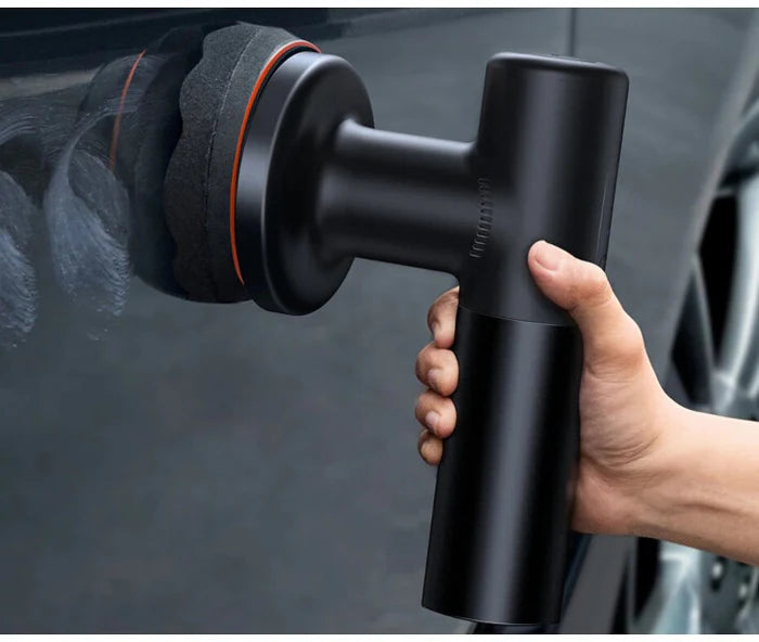 ماكينة تلميع كهربائية لاسلكية من باسيوس بقوة 30 واط و4000 مللي أمبير في الساعة - أسود