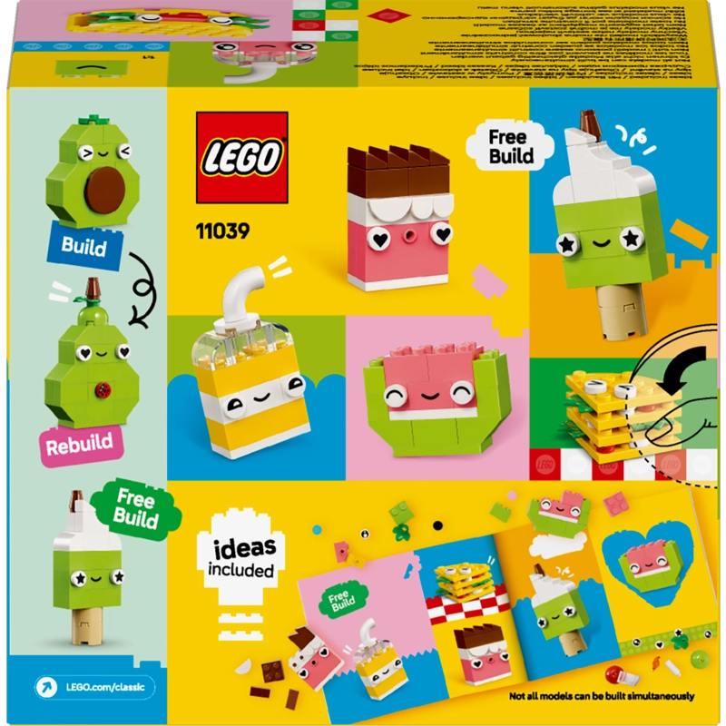 LEGO Classic Creative Food Friends – 150 Pieces | Set 11039