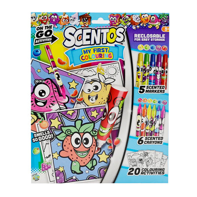 مجموعة نشاط Scentos On The Go – أول تجربة تلوين للأطفال