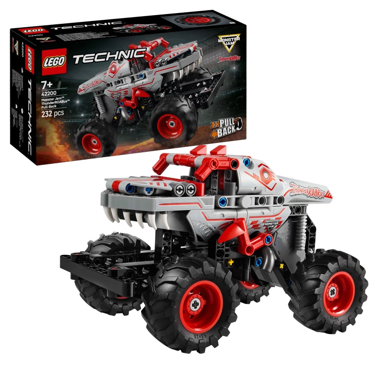 LEGO Technic Monster Jam Thunder Raurus Pull-Back – 232 Pieces | Set 42200