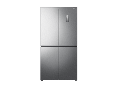 TCL P460CDS/P560CDGL 4-Door Refrigerator | 460L | Water Dispenser | Matte Silver