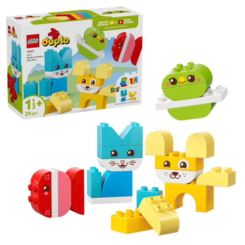 LEGO DUPLO 3 في 1 حيوانات لطيفة 10477 – 24 قطعة