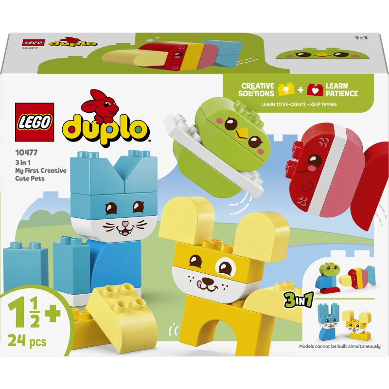 LEGO DUPLO 3 في 1 حيوانات لطيفة 10477 – 24 قطعة