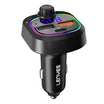 Lenyes CA902 شاحن سيارة سريع 2×USB + Type-C – أسود