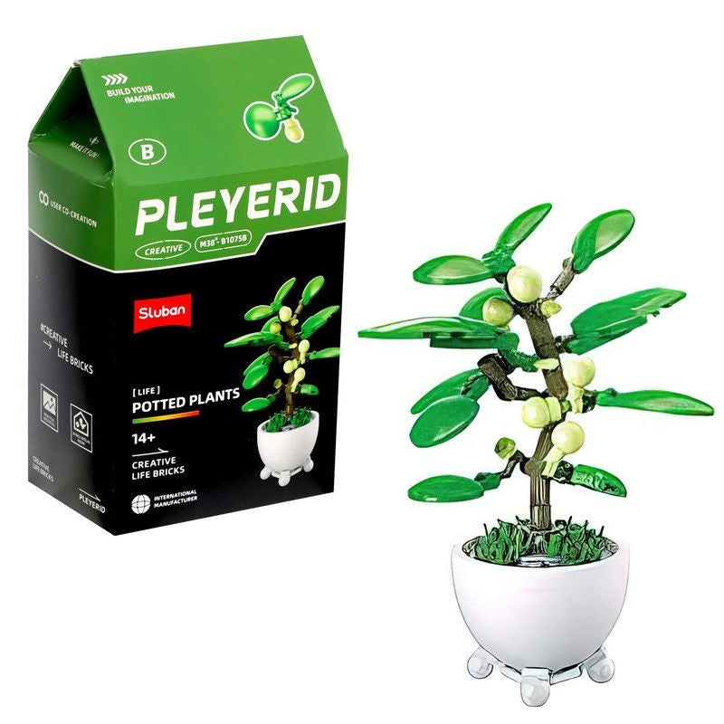 Sluban Potted Plants Bluerid M38-B1075B | Kids Building Toy