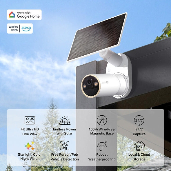 Tapo C460 KIT — Camera with Solar Panel Installed