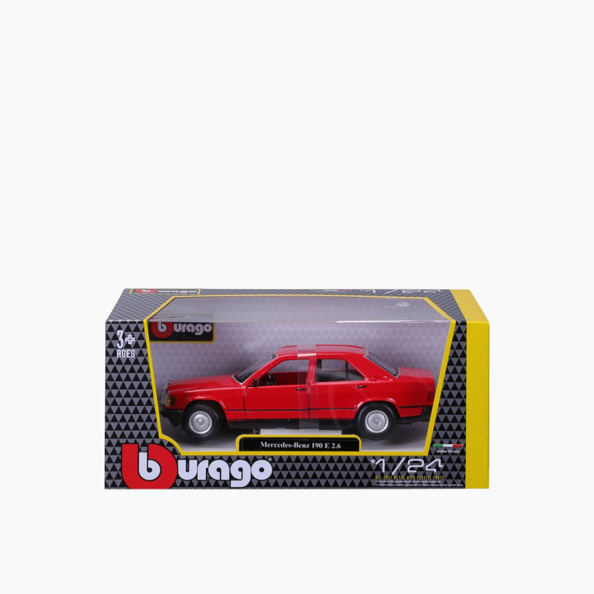 Maisto 1987 Mercedes-Benz 190E Die-Cast Model Car – 1:25 Scale
