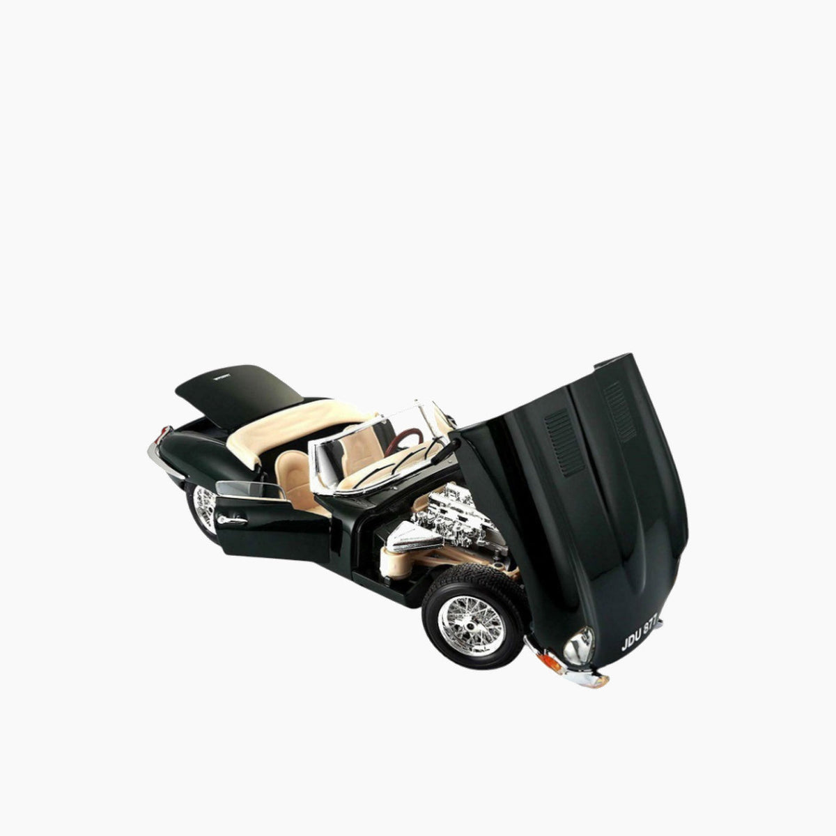 Maisto Jaguar "E" Cabrio. (1961) Die-Cast Model Car – 1:18 Scale