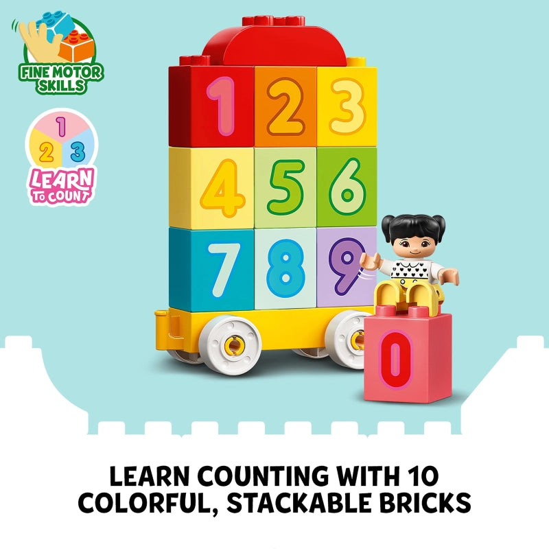 LEGO DUPLO قطار الأرقام 10954 – تعلم العد 23 قطعة
