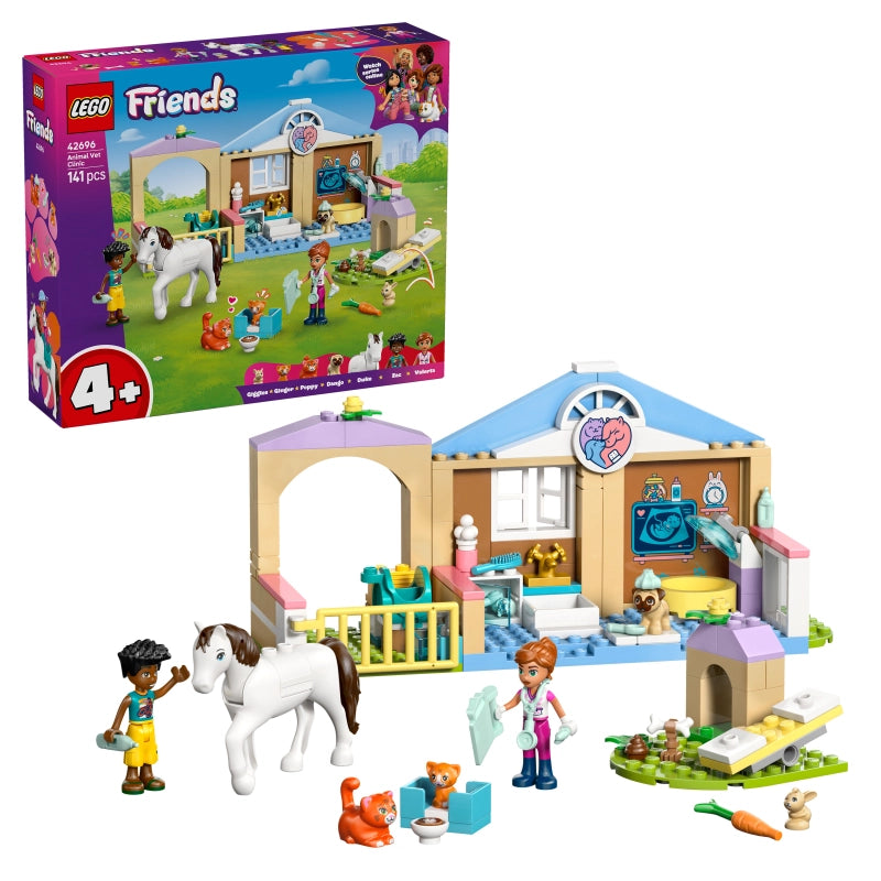 LEGO Friends Animal Vet Clinic – 141 Pieces | Set 42696
