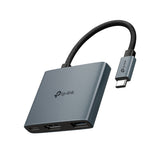 هب TP-Link UH3020C بمنفذ USB-C ثلاثي استخدامات — HDMI 4K، شحن 100 واط