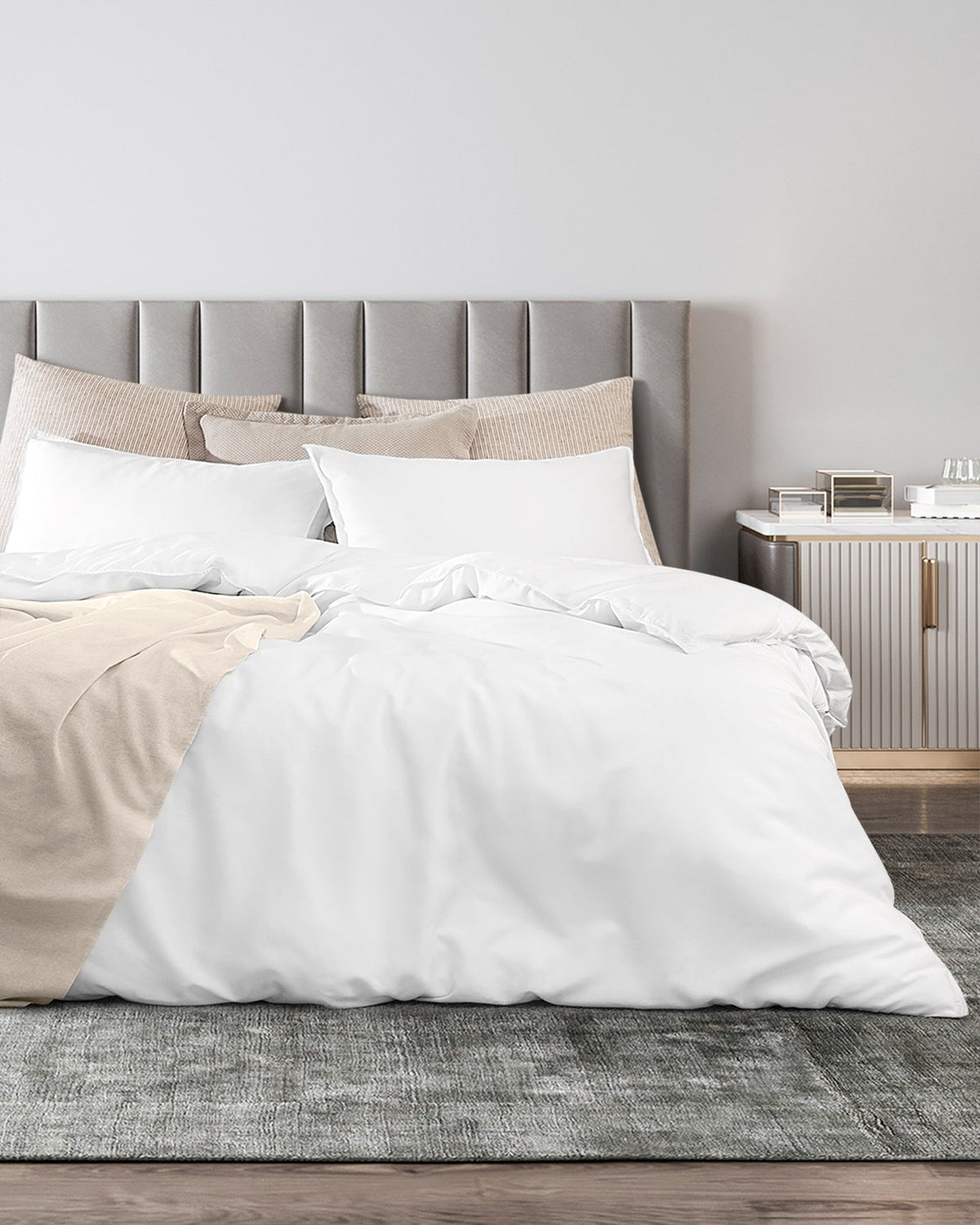 Loire Super King Size Duvet Cover Set-tencel - Madame Coco JO
