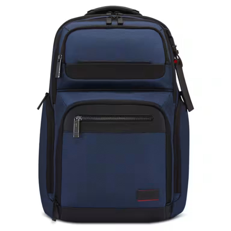 Lenovo ThinkPad Executive 16″ Backpack – Navy Ballistic Fabric, Leather Accents & Padded Laptop Compartment