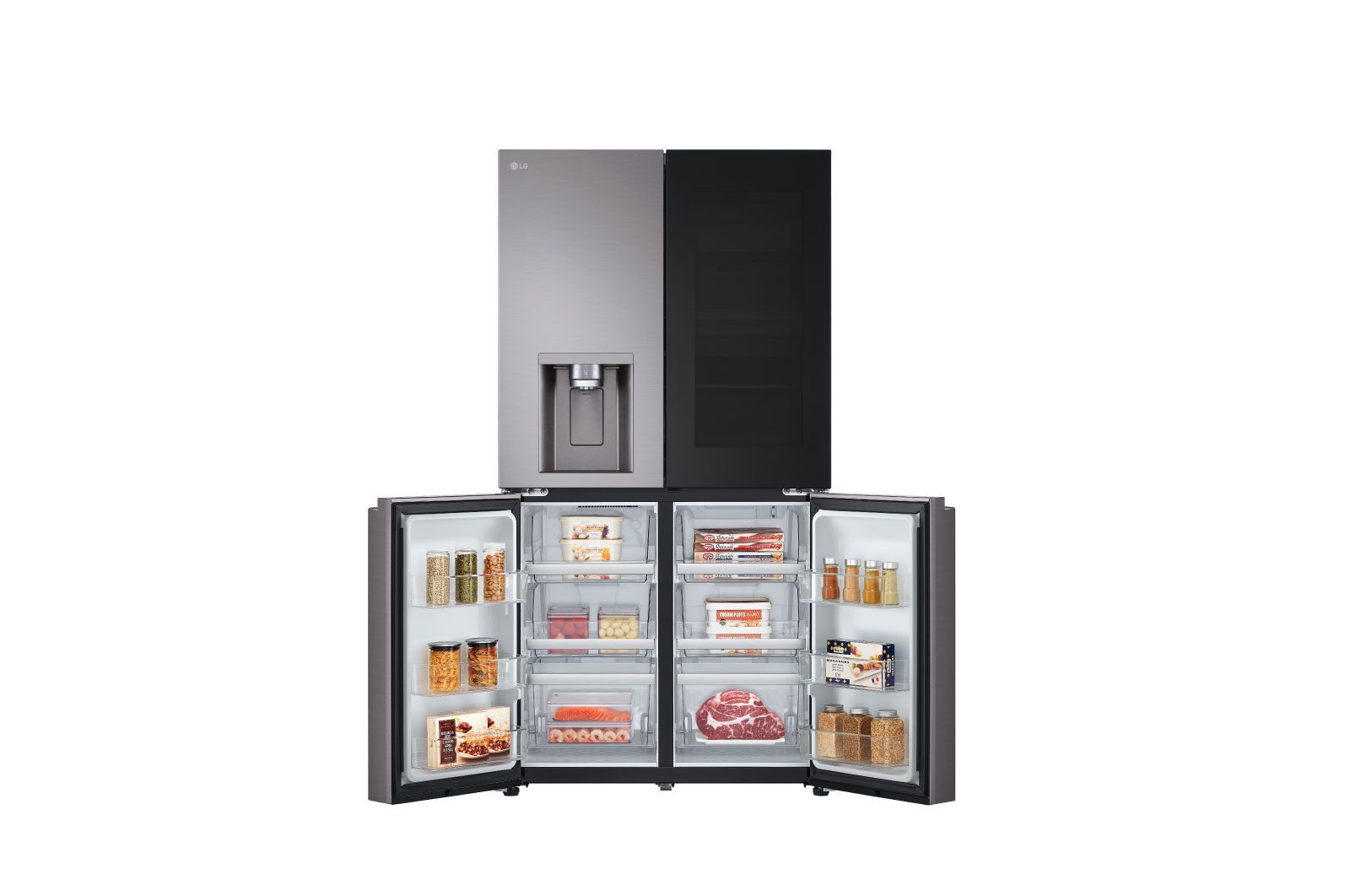 LG Four-Door Refrigerator 900L Door-in-Door (GCX-334DFBB)