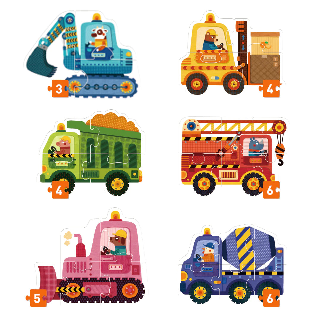 لعبتي التركيب الأولى من ميدير  – موقع البناء