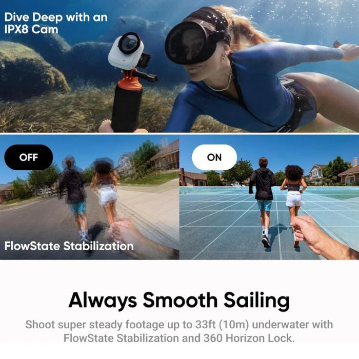 كاميرا Insta360 GO Ultra صغيرة الحجم