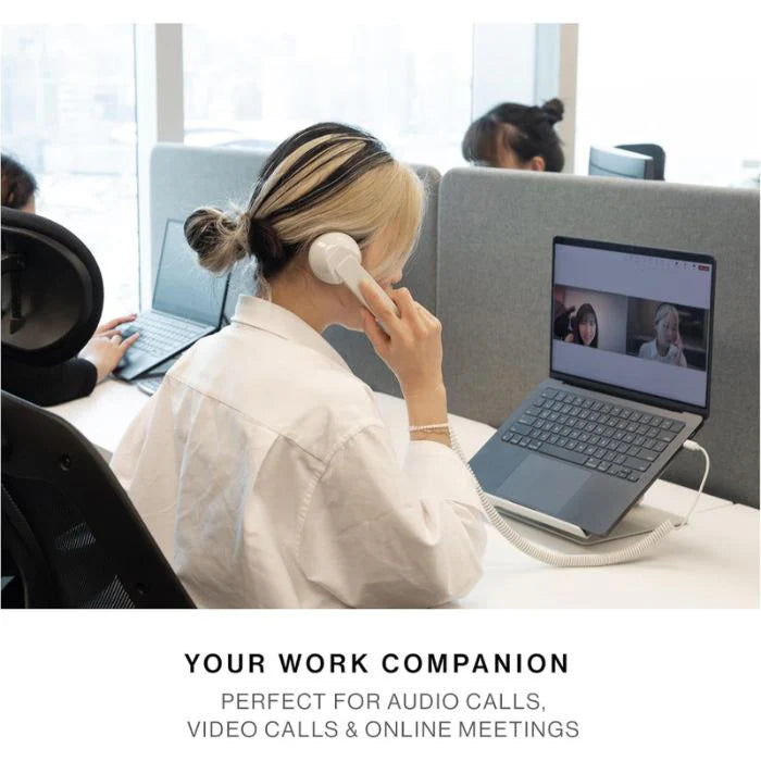 Native Union Pop Phone Alarm Retro Handset USB-C – NU-POP-P-ARD | Plug & Talk for Smartphones, Laptops & Tablets