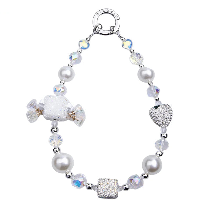 PICOCICI Diamond Bell Strawberry Phone Charm