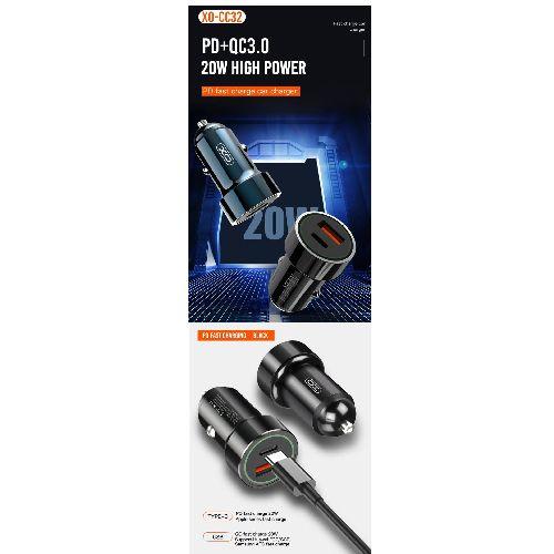 XO CC32 PD+QC3.0 20W USB/Type-c car charger