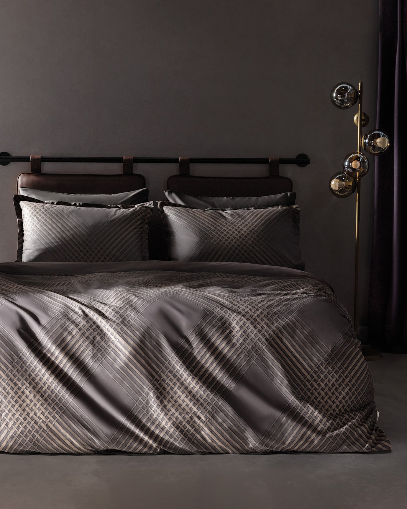 Alcon King Size Luxury Satin Duvet Cover Set - Madame Coco JO