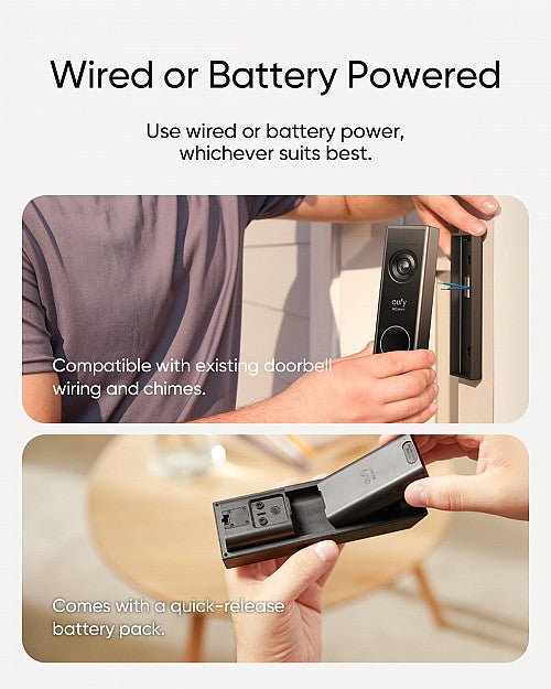 Anker Eufy Security Video Doorbell E340 Dual Camera With Edge HomeBase Mini