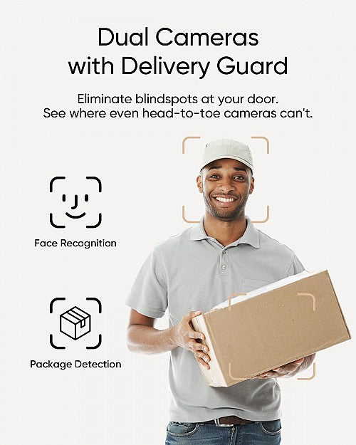 Anker Eufy Security Video Doorbell E340 Dual Camera With Edge HomeBase Mini