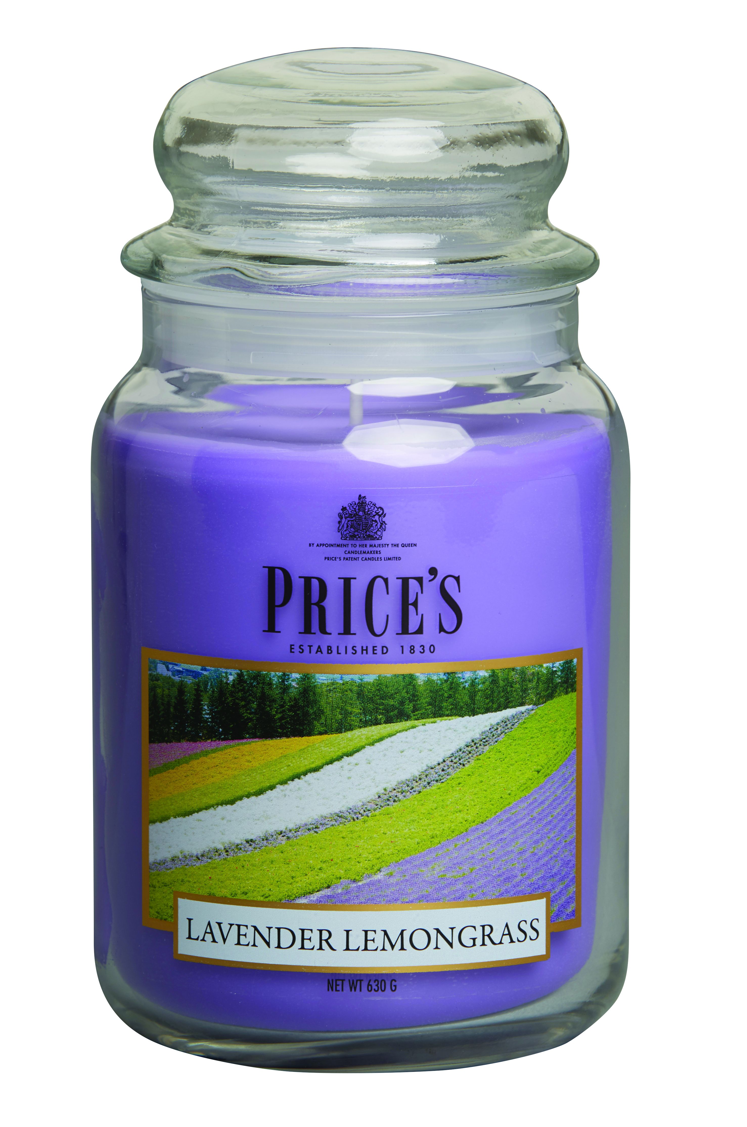 Price’s Large Scented Candle Jar with Lid – Long-Lasting Aroma