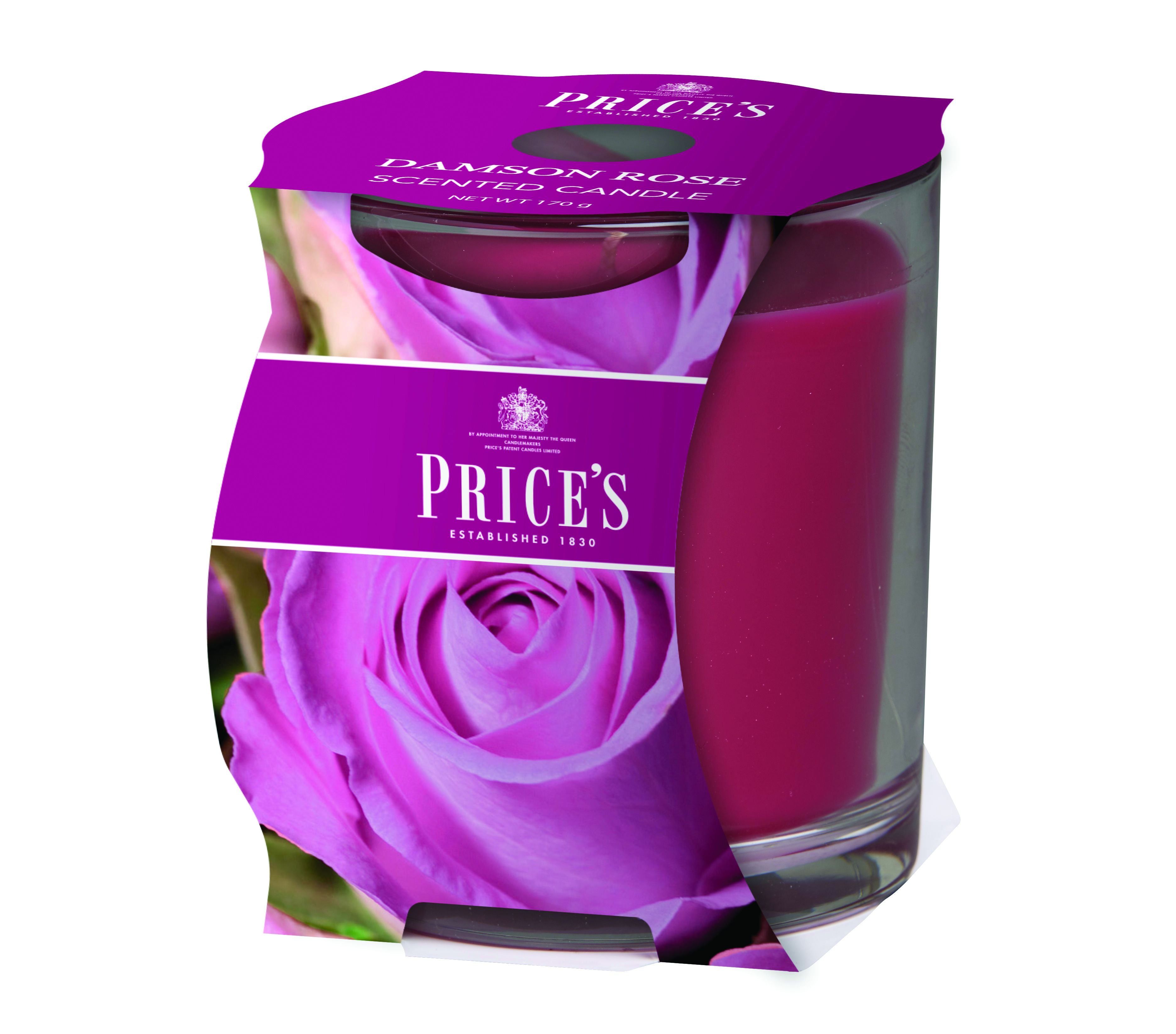 Price’s Cup Scented Candle – Elegant Glass & Rich Aroma