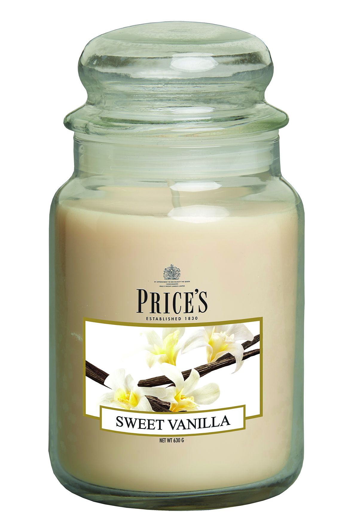 Price’s Large Scented Candle Jar with Lid – Long-Lasting Aroma
