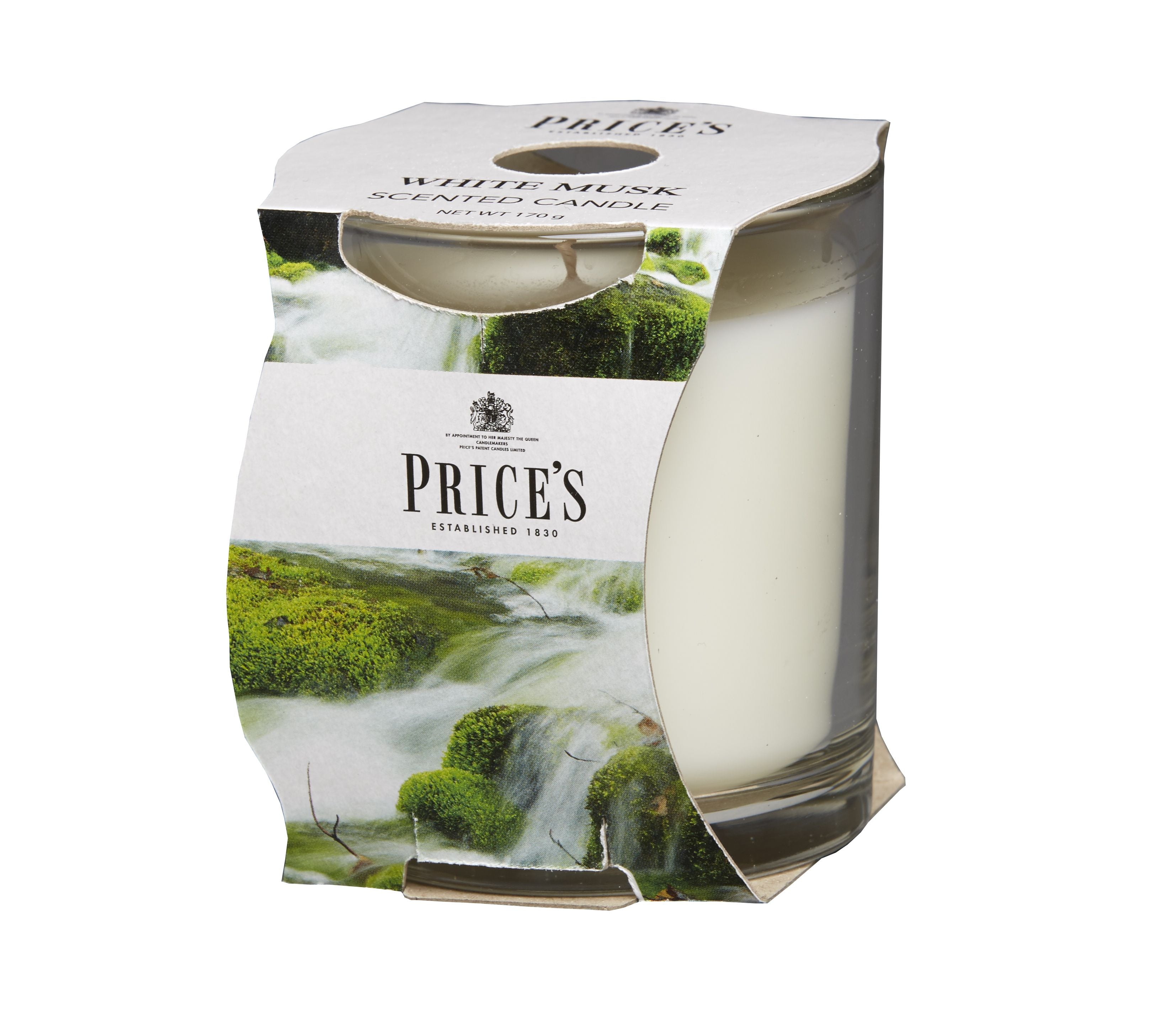 Price’s Cup Scented Candle – Elegant Glass & Rich Aroma