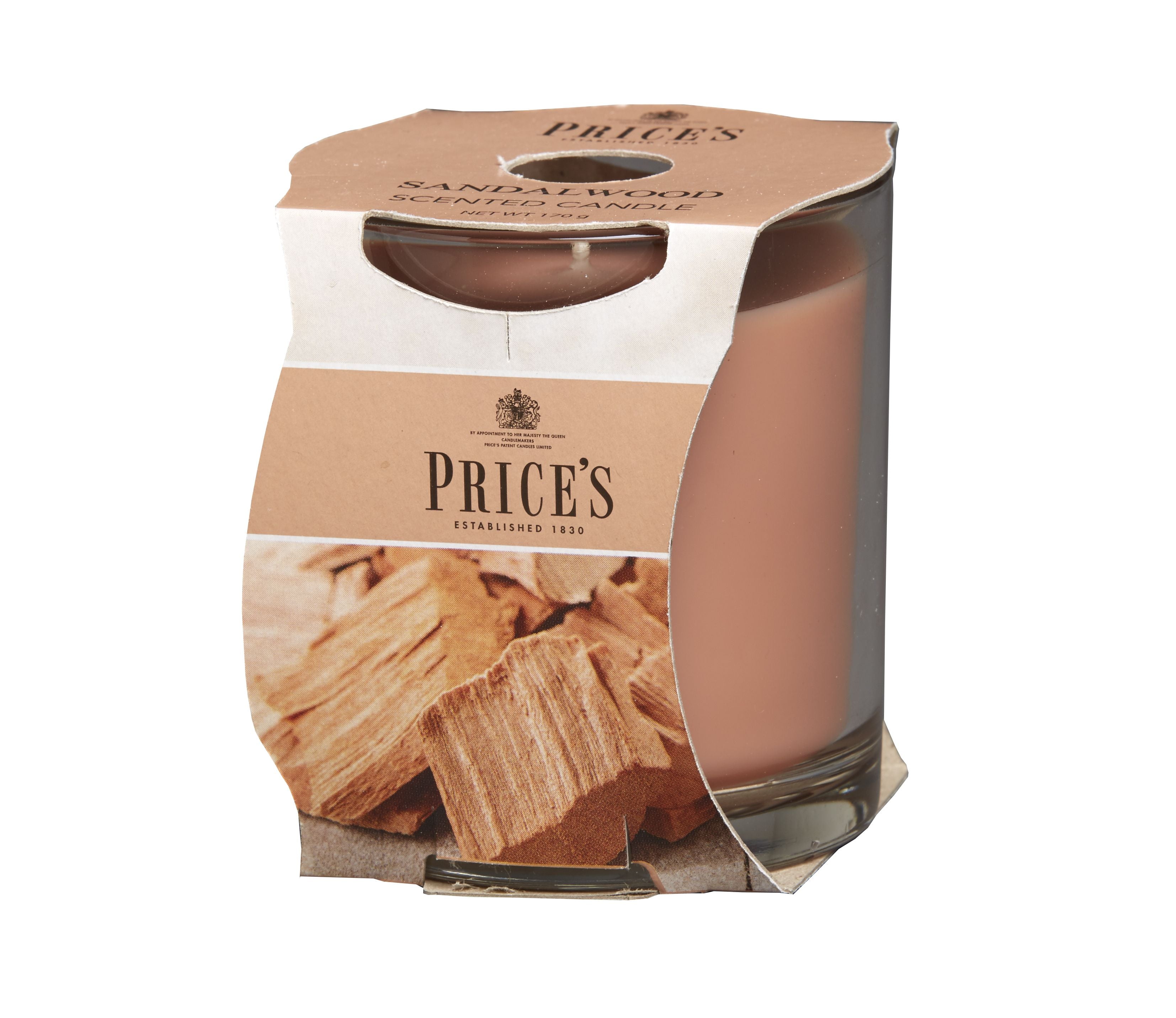 Price’s Cup Scented Candle – Elegant Glass & Rich Aroma