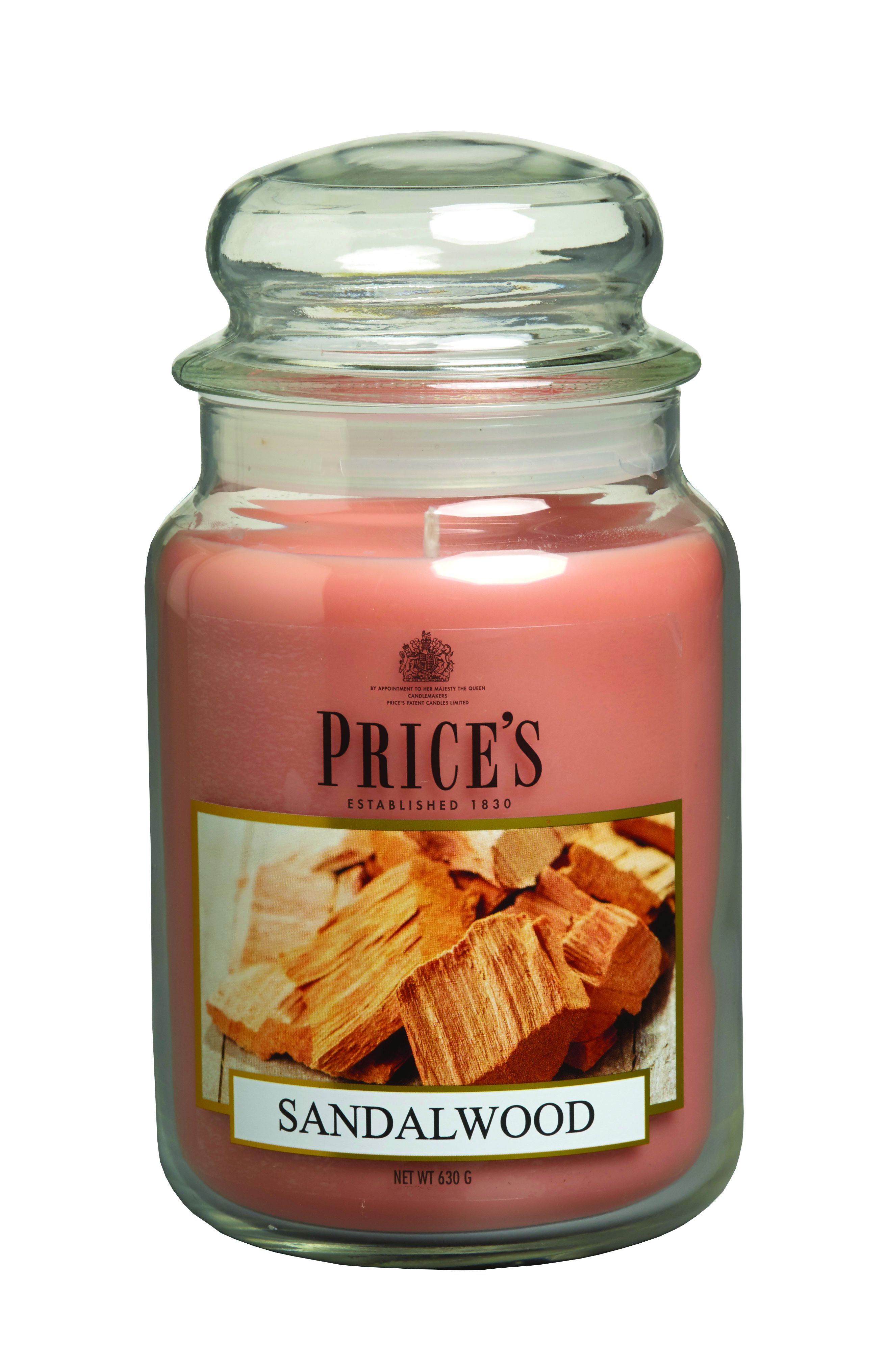 Price’s Large Scented Candle Jar with Lid – Long-Lasting Aroma