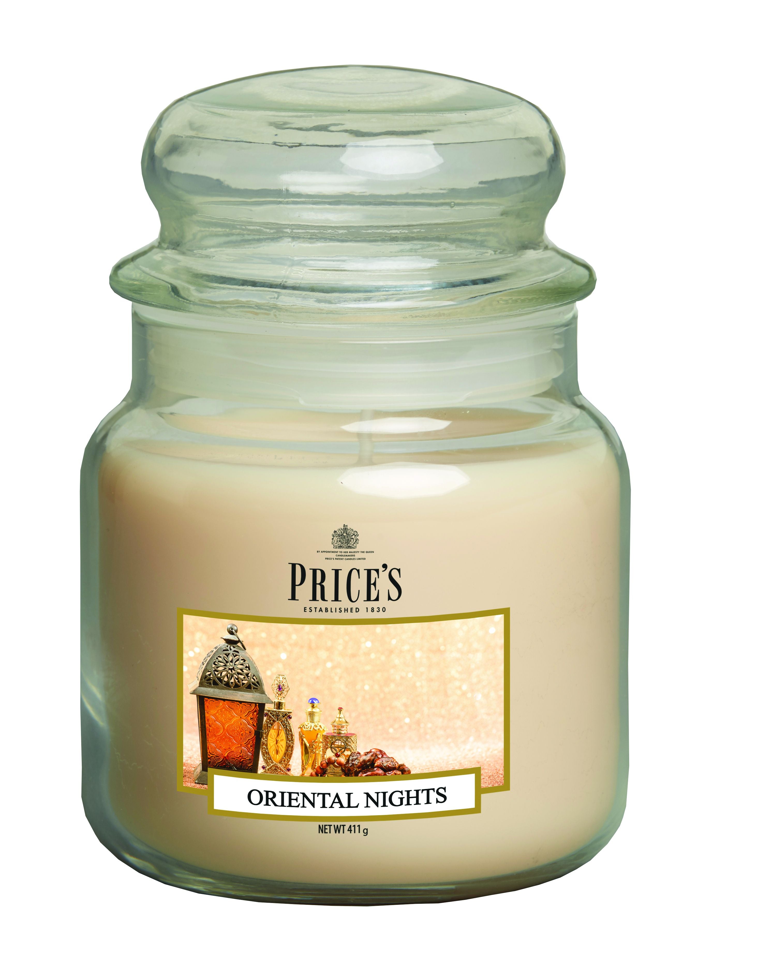 Price's Medium Scented Candle Jar with Lid - Oriental Nights