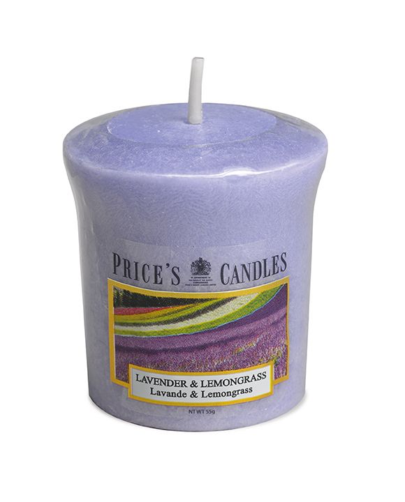 Price's Scented Votive Candle - Lavender & Lemongrass